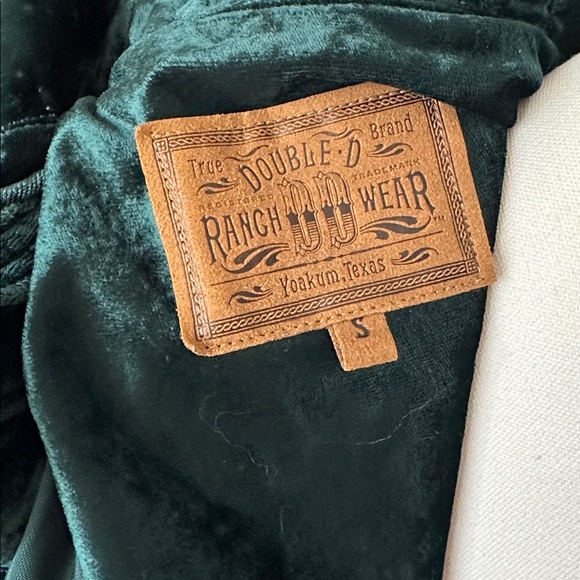 Double D Ranch Velvet Studded Western Duster Coat Small - Picture 5 of 5